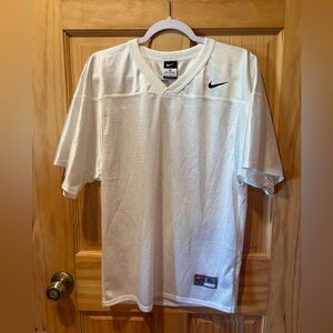 Nike White Mesh V-Neck Practice Football Jersey XL Youth
